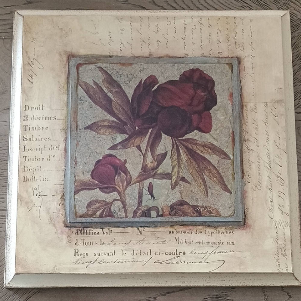 RARE Peony Fragment Limited Edition Art by Pamela Murray